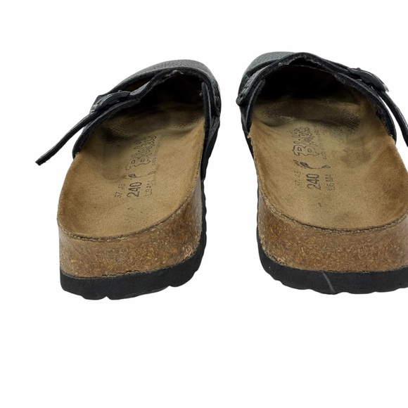 Birkenstock Birki's Maria Mary Jane Clogs Pebbled Leather Black Size 37 /6-6.5 - Picture 3 of 7